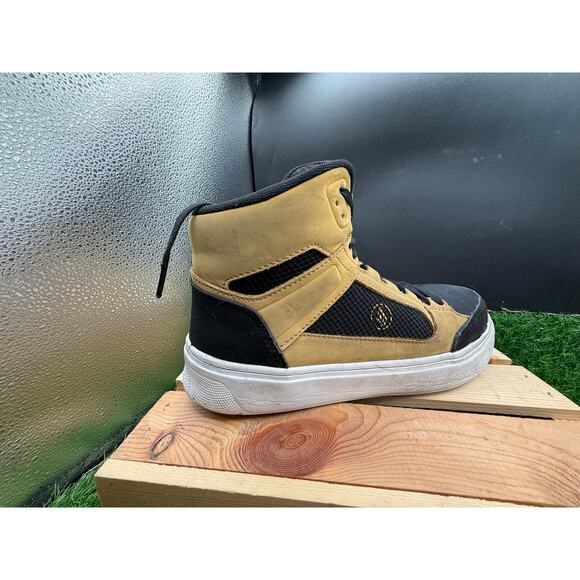 Volcom High Top Sneakers- Yellow/Black- Size 7W - Picture 4 of 10